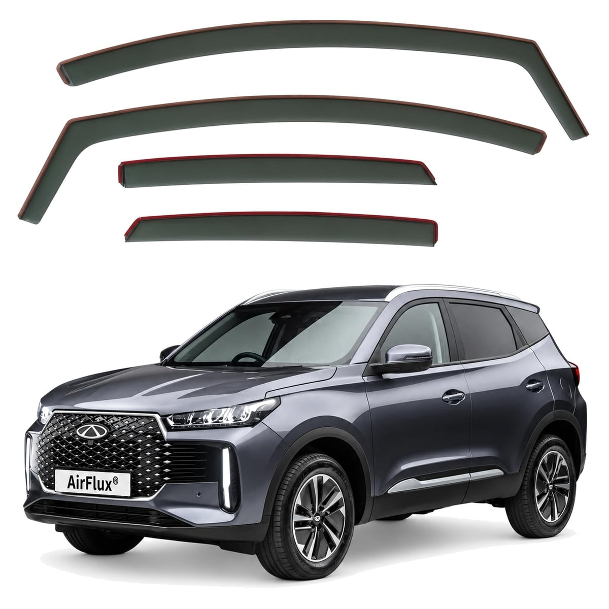 AirFlux wind deflectors for Chery Tiggo 4 2025 to 2027
