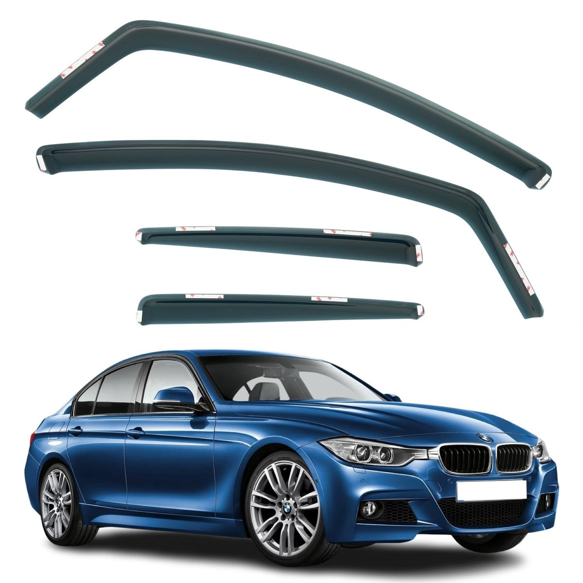 In-Channel Wind Deflectors, BMW 3 Series 2012–2019