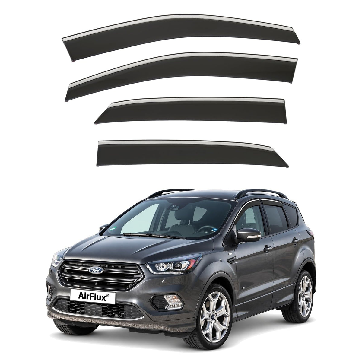 AirFlux wind deflectors for Ford Kuga Mk2 2013 to 2019