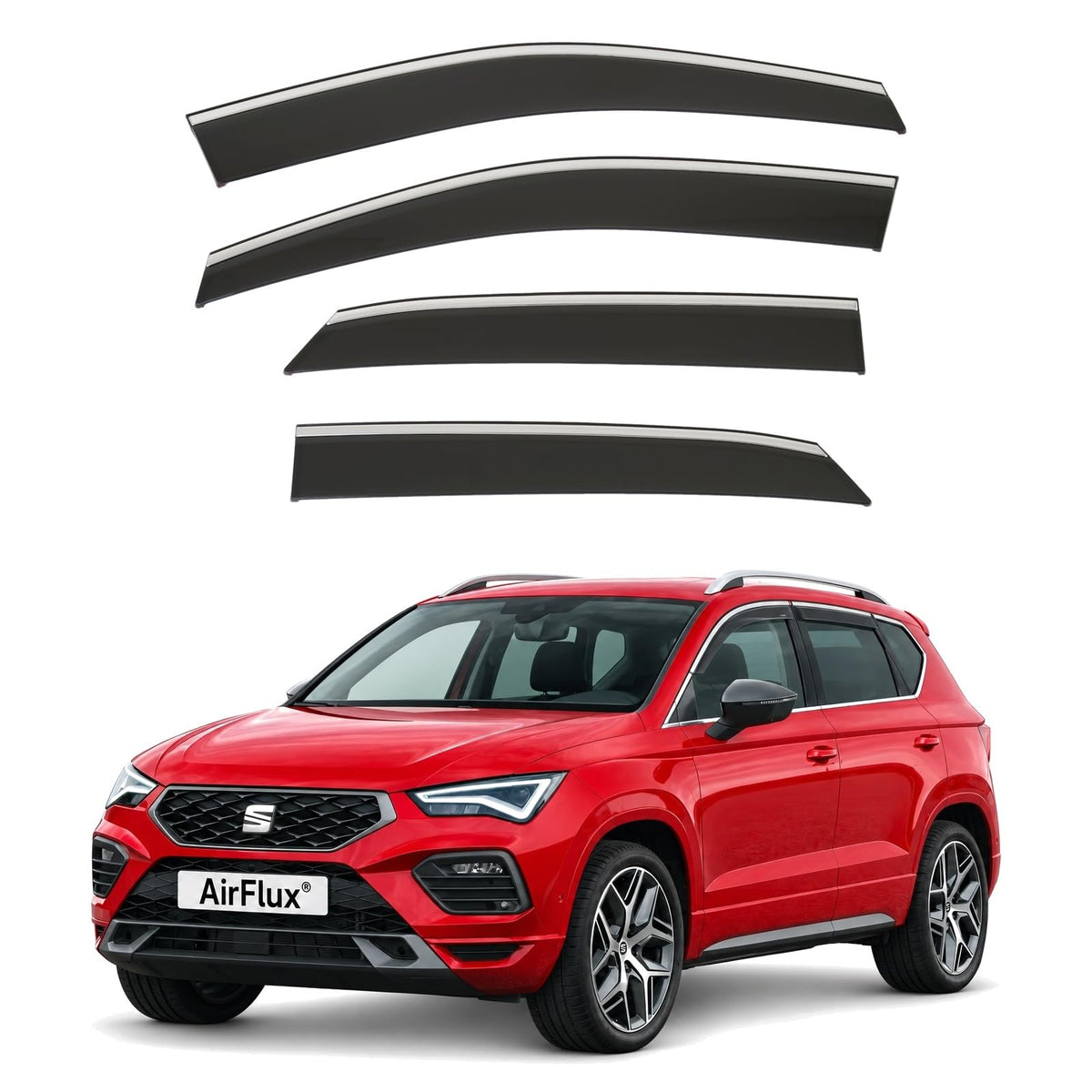AirFlux wind deflectors for Seat Ateca 2016 to 2027