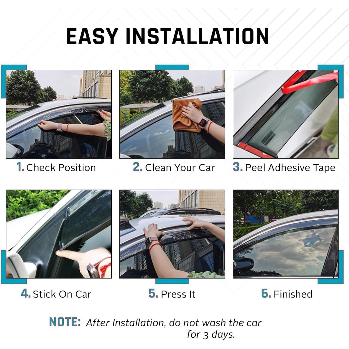 Mercedes-Benz GLC Wind Deflectors 2016–2023, Out-Channel