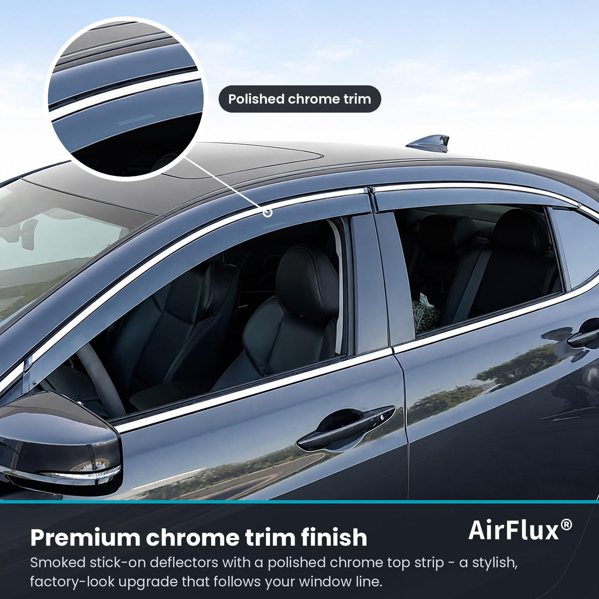 Tesla Model 3 Wind Deflectors 2019–2027, Out-Channel