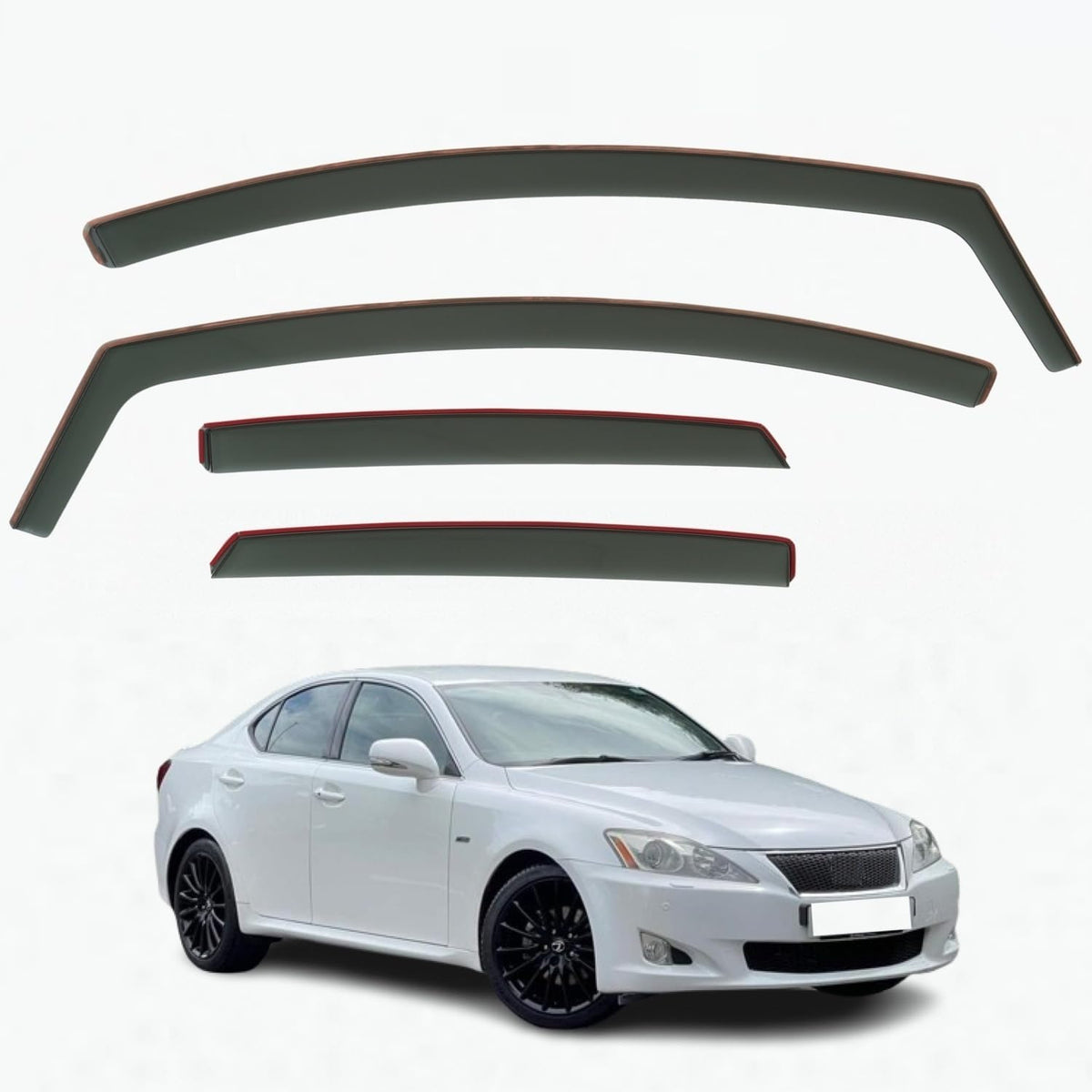 Lexus IS 220d Wind Deflectors 2005–2013, In-Channel